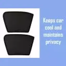 Auto Pearl Side Window Sun Shade Cover for Toyota Innova Crysta (Black) image 5