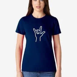 Moda Rapido Women Graphic Printed Round Neck Cotton T-shirt-image-2