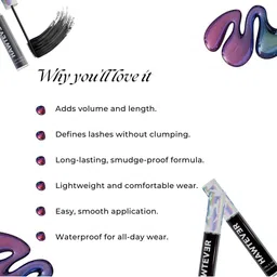 Hawtever Smudge-Proof Long & Thick Cream Mascara With Vitamin E - 5 g - Black image 5