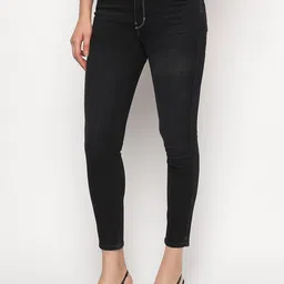 GUESS Women Cotton Skinny Fit Light Fade Jeans image 3