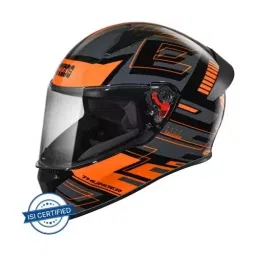 Studds N10 Black Large (580 mm) Full Face Helmet, Thunder D3 Decor image 2