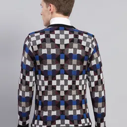 Monte Carlo Men Checked Woollen Pullover image 5