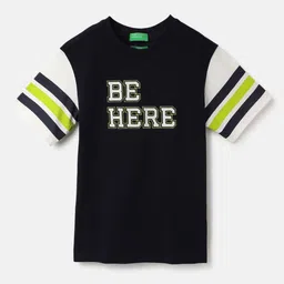 United Colors of Benetton Boys Graphic Printed Pure Cotton T-shirt-picture-19
