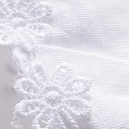 Babyhug 100% Cotton Knit Half Sleeves Solid Color Top - White image 4