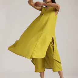 Anni Designer V-Neck A-Line Kurta With Trousers image 4