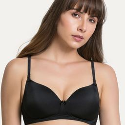Zivame Black Solid Non-Wired Lightly Padded T-shirt Bra ZI1131COREBLACK-picture-14