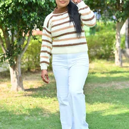 WINDROP SOLUTIONS Women Striped Pullover-image-56