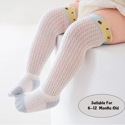 SYGA Infants Pack Of 3 Self-Design Above Knee Length Socks image 3