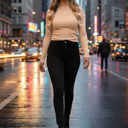 SZN Women High Neck Slim Fit T-shirt-picture-38