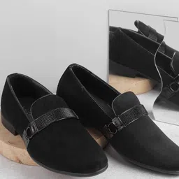 Mochi Men Leather Formal Loafers-picture-26