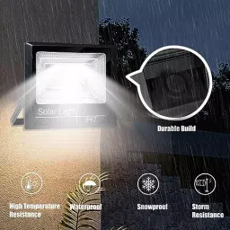 GIGAWATTS 300 W LED Solar Flood Light with Panel & Remote Control High Lumen Brightness, GW-SL01 image 5