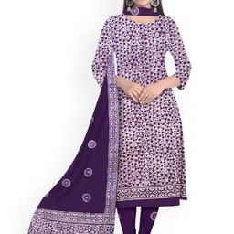 Farooq Dyeing Floral Printed Pure Cotton Unstitched Dress Material-picture-16