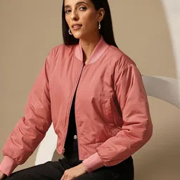 Chemistry Women Crop Bomber Jacket-picture-21