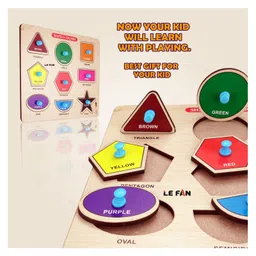 Mingkids Kids Educational Puzzles Learning Toys Kit Board Game Set of Numbers Alphabets &Shapes & Colours Educational Toy Pack of 3 - 45 Pieces image 3