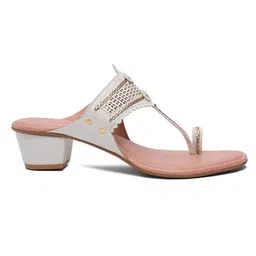 ERIDANI Embellished Ethnic Block Sandals image 3