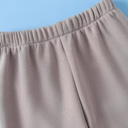 Mark & Mia Full Sleeves Winter Wear Night Suit with Tiger Print - Yellow image 5