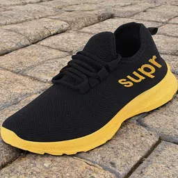 Free Kicks Men Black Mesh Casual Shoes image 2