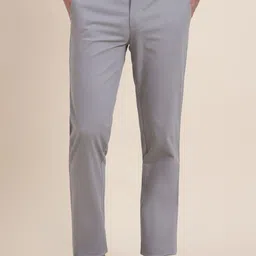 JADE BLUE Men Slim Fit Trousers-image-43