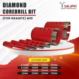 Yuri 65 mm Diamond Core Drill Bit M10 Grade Red Color for Granite image 2
