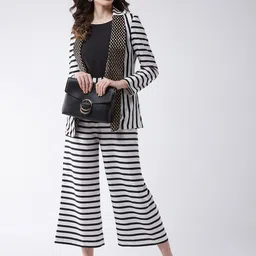 Zima Leto Striped Basic Jumpsuit With Blazer image 5