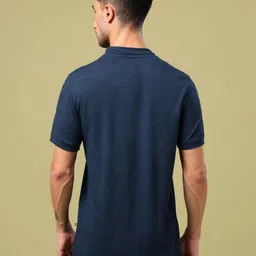 Technosport Men Mandarin Collar UPF50 Pockets Slim Fit T-shirt image 4