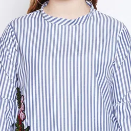 Style Quotient Women White Striped Top image 3