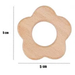 Domenico Natural Steam Beech Wood Teether Pack of 2 (Design may vary) image 3