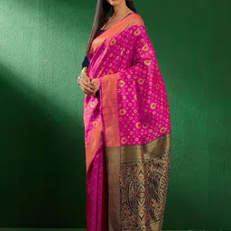 Suha Woven Design Zari Art Silk Banarasi Saree image 2