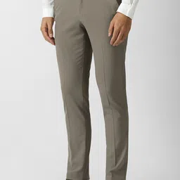Van Heusen Men Textured Slim Fit Formal Trousers image 2