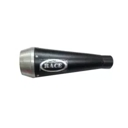 RA Accessories Race Mild Steel Black Bike Exhaust for Bajaj Discover 150F-picture-33