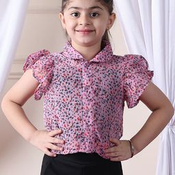 NEUDIS Girls Printed Shirt & Trousers Clothing Set-picture-18