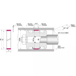 NOK φ182x190 mm WR Type U-PK Phenol Resin Packing Ring, WR 190 182 45-picture-40