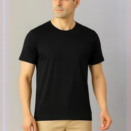 ULLAS Regular Fit Cotton Round Neck T-shirt image 1