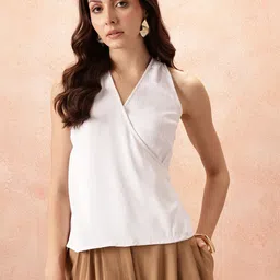 all about you Cotton Wrap Top image 2