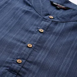 Inddus Men Woven Design Straight Kurta image 4