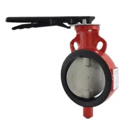 Zoloto 150 mm SG Iron Lever Operated Butterfly Valve 1078I image 1