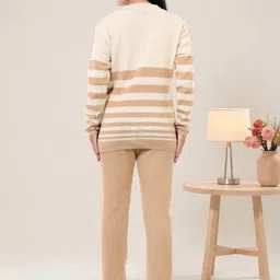 The Zigar Studio Striped Round Neck Top & Trousers Co-Ords Set image 4