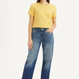Levis Women Loose Mid-Rise Baggy Low Distress Light Fade Stretchable Jeans-picture-39