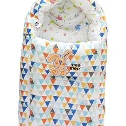 MeeMee Infants Kids Blue Printed Cotton Bedding Set image 1