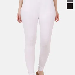 VANSIRI Pack Of 3 Pure Cotton Slim-Fit Ankle-Length Leggings-picture-19