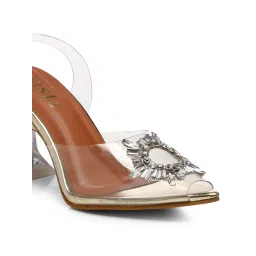 GNIST Gold Rhinestone Embellished Stilettos image 4