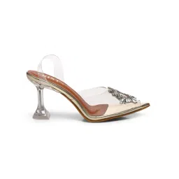 GNIST Gold Rhinestone Embellished Stilettos image 5