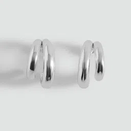 MANGO Contemporary Half Hoop Earrings-picture-30