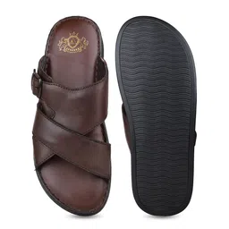 ATESBER by Inc.5 Men Leather Comfort Sandals image 5