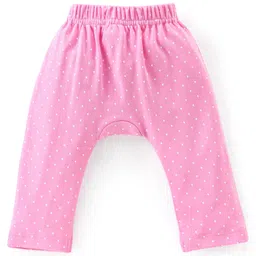 Babyhug Cotton Knit Full Length Diaper Legging Floral Print Pack Of 3 - Multicolor image 3