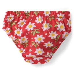 Babyhug 100% Cotton Panties Polka Dots & Floral Print Pack of 3 - Multicolour image 3