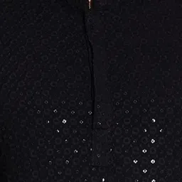 UBUNIQUE Men Ethnic Motifs Embellished Festive Cotton Straight Kurta image 2
