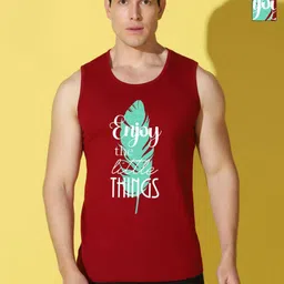 WOOSTRO Men Pack of 2 Typography Printed Round Neck Cotton Slim Fit T-shirts-picture-21