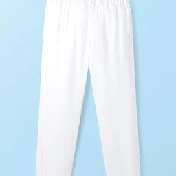 EARTHY TOUCH Cotton Woven Full Sleeves Printed Kurta Pajama Set - Lime Green image 4