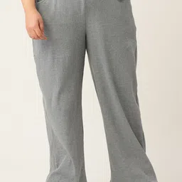 theRebelinme Women Solid Relaxed High-Rise Easy Wash Trousers-picture-21